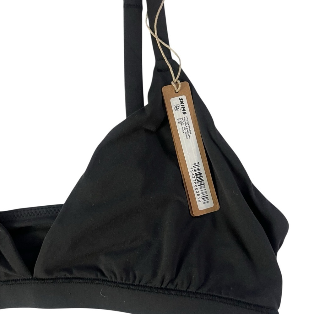 SKIMS Fits Everybody Triangle Bralette – Onyx (Size L) | NWT - Picture 2 of 7